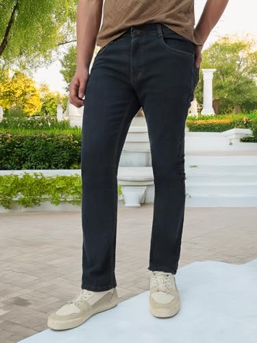 Image of Neostreak Men's Washed Bootcut Jeans Stretchable