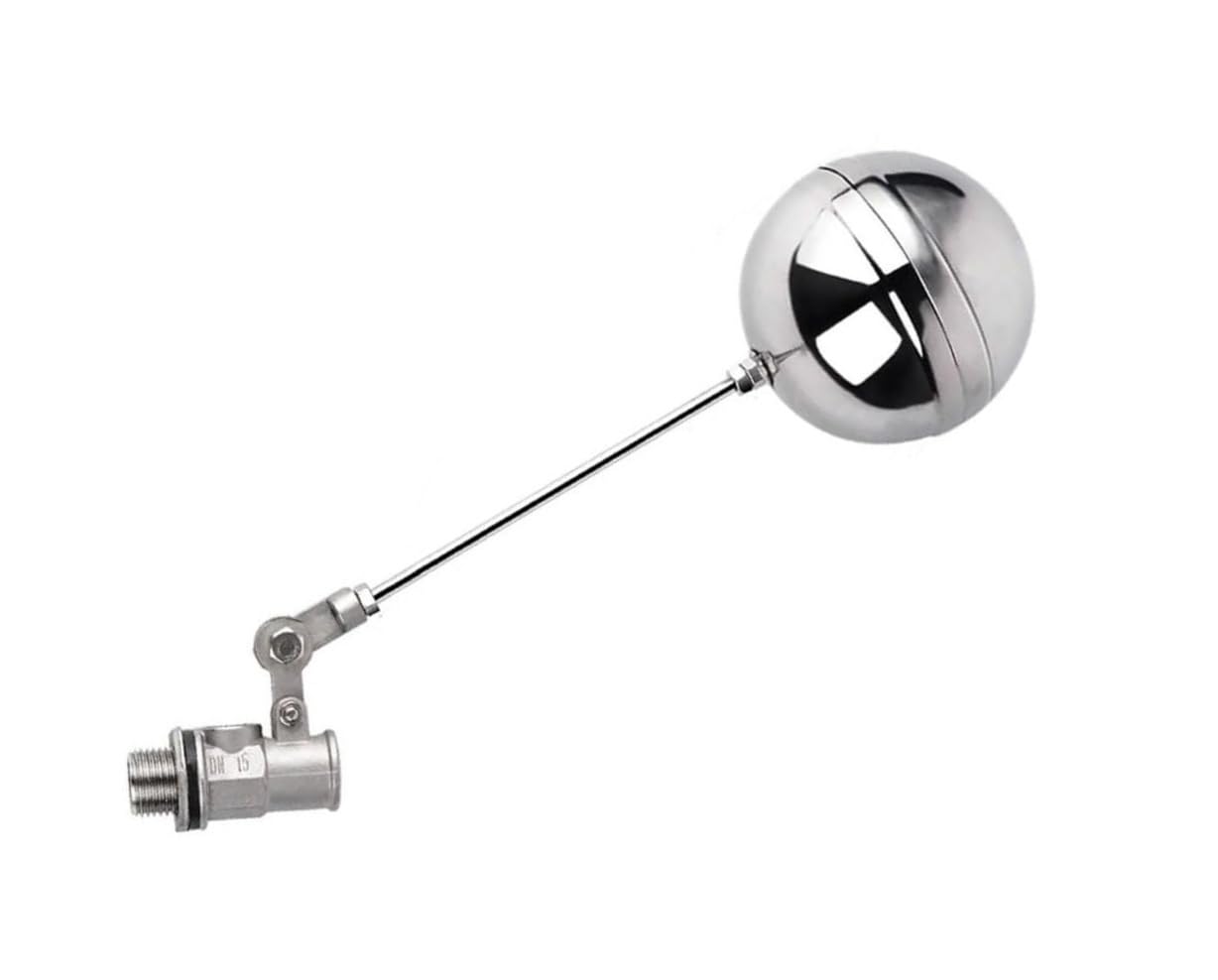 Adjustable Stainless Steel Float Valve DN15-1/2inch Water Level Controller for Tanks and Towers