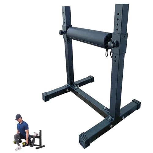 Bulgarian Split Squat Stand with Adjustable Roller - 11 Height Settings for Single Leg Squats, Lunges, Home Gym Workouts Strength Training