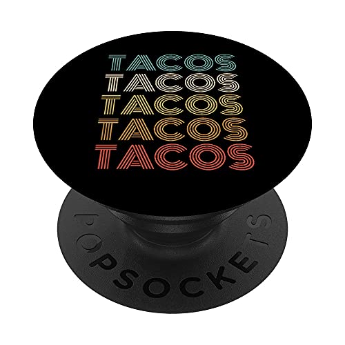 Vintage Tacos Cinco de Mayo Mexican Food Tuesday Taco PopSockets PopGrip Intercambiabile