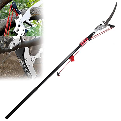 Telescopic Pole Saws,Professional Telescopic Tree Pruner Extendable Pruning Saw Gardening Landscaping Branch Saw Lopper Tools-18FT (24FT)