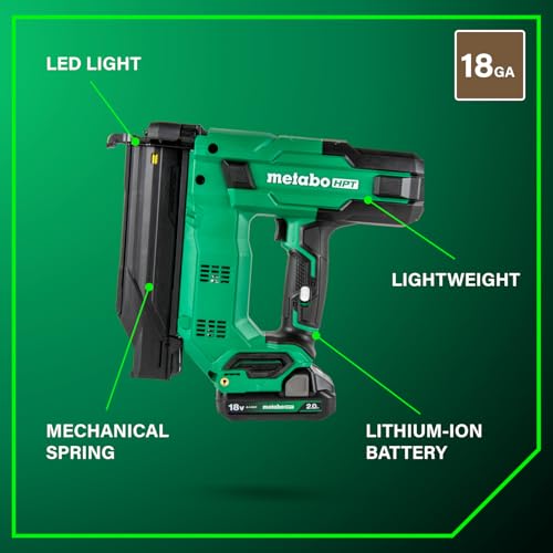 Image of Metabo HPT 18V Compact Cordless Brad Nailer, 18 GA, Tool Only, NT1850DGQ4