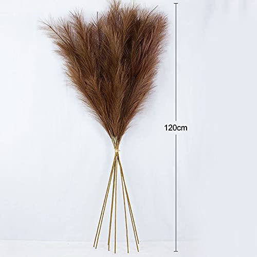 Pampas Grass Large 1Pc 120cm Decoración Artificial miniatura 7