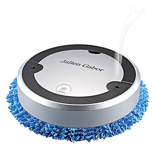Btuty Limpiador de Robot Inteligente Robot Limpiador Compatible with trapear Tipo de Humidificación con luz Ultravioleta Trapeado en seco y húmedo Limpieza automática Antigolpes Limpiador