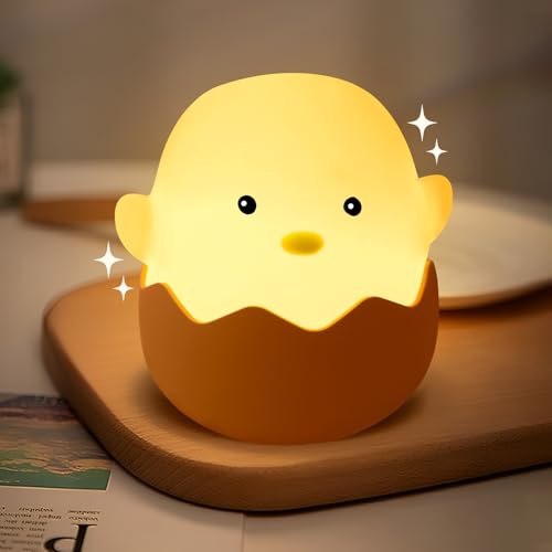 JUQG Nachtlicht für Kinder aus Silikon, Tragbares Nachtlicht, Nachtlicht für Kinder mit Touch Dimmfunktion, USB Aufladbares Nachtlicht, Geeignet für Kinderzimmer, Wohnzimmer und Schlafzimmer