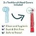 Kids Toothbrush Heads with 2 Head Covers - Oral B Compatible Children Toothbrush Replacement Extra Soft Bristle Pack 8pcs