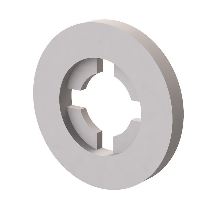 Essentra, 16FWRT004032, Natural Nylon Anti-Loss Washer Retaining Washer - 4 mm (0.156 in) - 6.8 mm (0.266 in) - Thickness 0.8 mm (0.032 in) - Compatible Screw Sizes 4 (1000 Item/s)