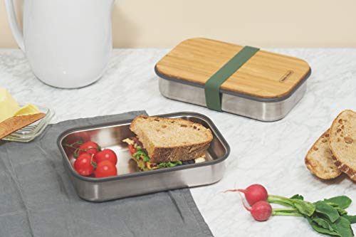 Black+Blum - Stainless Steel Sandwich Box - Olive #TOP3