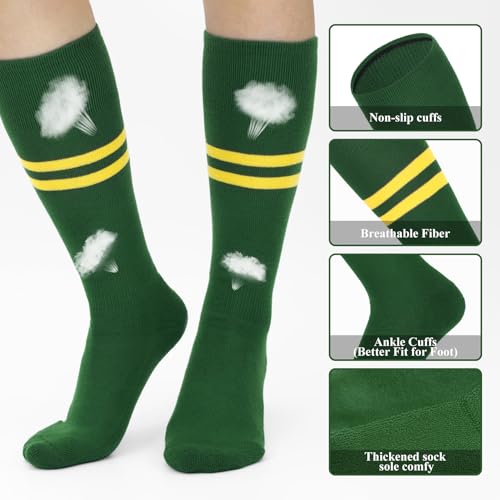 Image of XZQTIVE Baseball Softball Socks and Belt Combo Set Adjustable Softball Socks and Elastic Belt for Kids Youth Adult