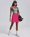 PINSPARK Golf Skorts for Woman High Waisted Tennis Skirt with Shorts Pockets 16