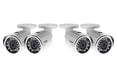 1080p HD weatherproof night vision security cameras 4 pack