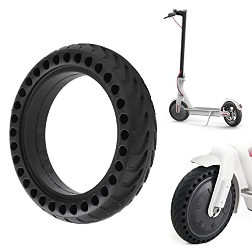 Pneu sólido de borracha durável, flexível, vazado, excelente, leve, antiderrapante, patinete elétric