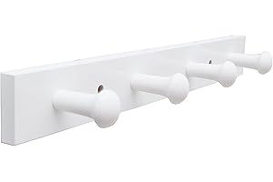 Toddler Coat Rack - 4 Wall-Mounted Hooks for Children's Room Organization