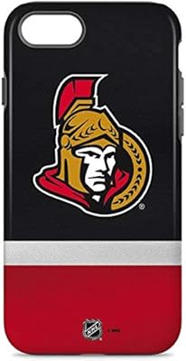 Skinit Pro Phone Case Compatible with iPhone 7 - Officially Licensed NHL Ottawa Senators Jersey Design Black