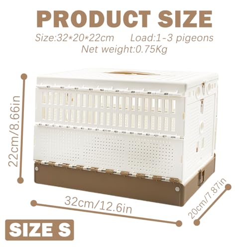 Image of Collapsible Bird Cage Outdoor Small Bird Cage Plastic Birds Cages Portable Birds Cages Suitable for Pigeons Parrots Fledglings Outdoor and Race Training Best Choice