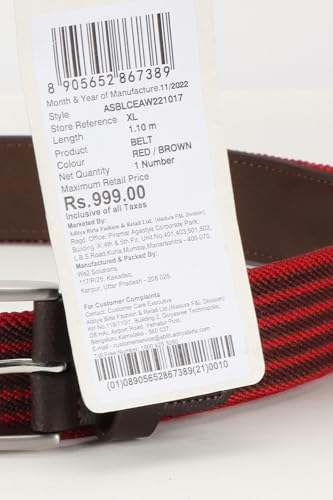 Image of Allen Solly Men Polyester Blend Belt