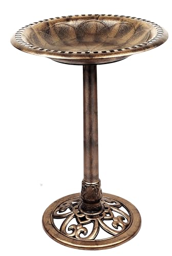 Rafetigt BB14007-S Bronze Birdbath Vintage Outdoor Accent Decoration.Bowl Bird Baths cover