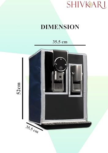 Image of Water Purifier Cover Compatible with Aquaguard Blaze Insta Hot & Ambient RO+UV - Dustproof, Waterproof, Oil Stain Protection, Transparent Front, Velcro Closure, Fits Wall-Mounted /Table-Top