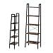 Produktbild Piushopping Moderne Wandregal, 5 Regale, aus Holz und Eisen, Industrie-Stil  56 x 34 x 172