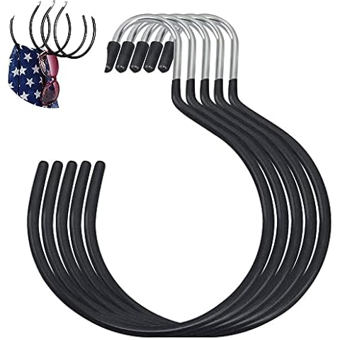 5pcs Schal HäNgende Ringe Krawatten GüRtel Halter GüRtelringe GüRtelhalter SchalbüGel Schalhalter HäNgeorganizer FüR Schals Schalhalter GroßE GrößE Ring Schal Halter FüR Seidentuch Und Krawatte Cover