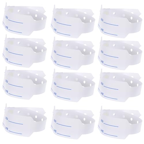 WEKAMOS 100 Pulseras De Plástico Para Identificación Médica En Hospitales Pulseras Médicas Para Pacientes