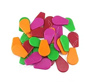 yueton 30pcs Plastic Wire Loop DIY Needle Threader Stitch Insertion Hand Machine Sewing Tool