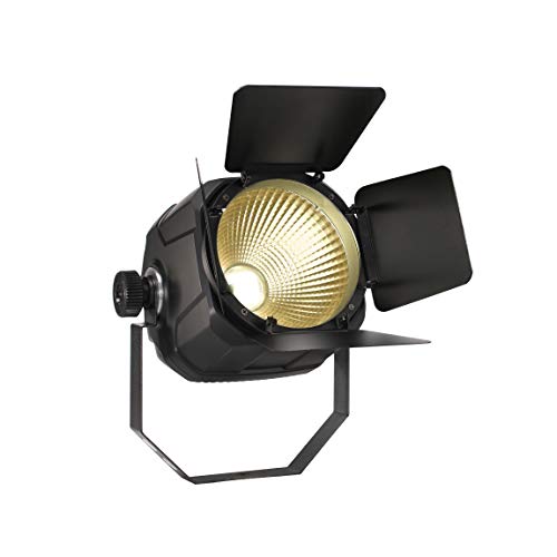 Dragonx 2In1 Professional Powerful Hybrid Spotlight With Barn Doors Cob Led 50/50 Cool And Warm White Stage Lighting For Theather, Dj, Wedding, Concert Uplighting #TOP2