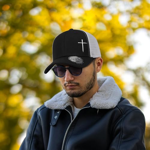 Image of Christian Hats for Men Women,Jesus Cross Hat Christian Religious Gifts for Birthday /Christmas