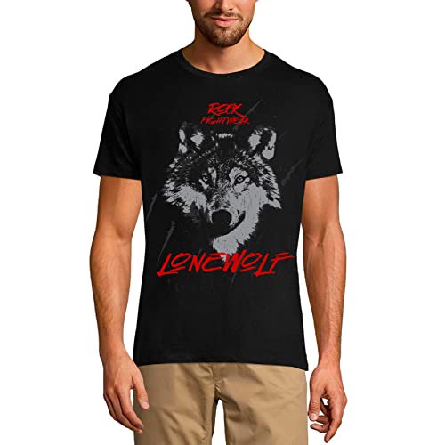 T-shirt graphique éco-responsable premium homme motif loup vintage finitions soignées
