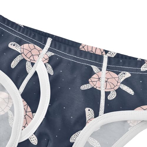 Wusikd Sea Turtles Boys' Underwear Cotton Stars Boys Briefs Soft Toddler Underwear 2T4