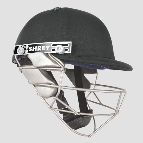 Image of SHREY Pro Guard Stainless Steel 2.0 Batting Cricket Helmet for Men's (Black, S)