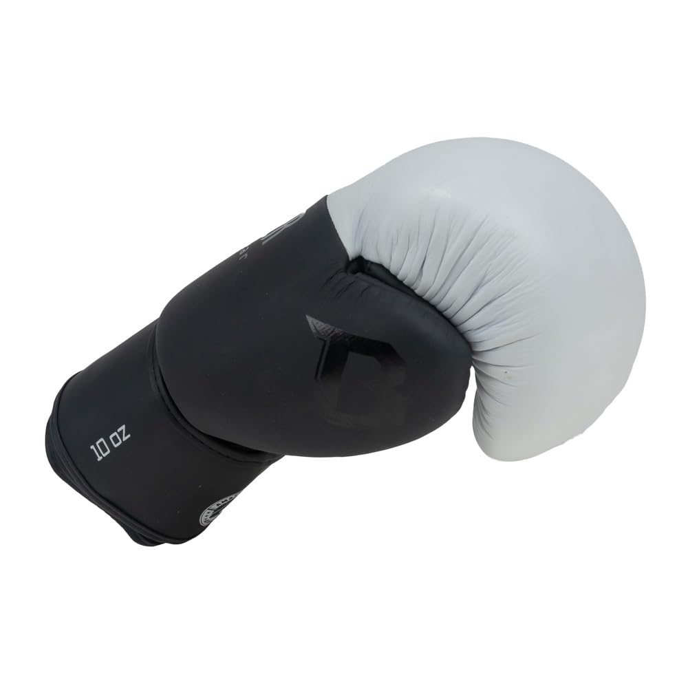 Booster - Guanti da boxe - Thunder Series 1 - Nero/Bianco - 12 oz