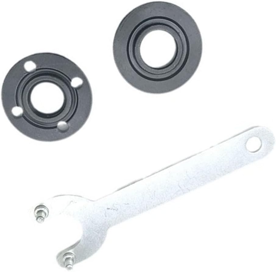 5/8-11 Thread Angle Grinder Flange Nut Set, Inner Outer Pressure with Grinding and Cutting Tasks, Black Finish(B)