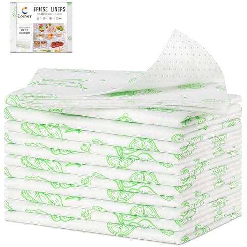 Cooyes Refrigerator Drawe Liners Super Absorbent Fridge Bin