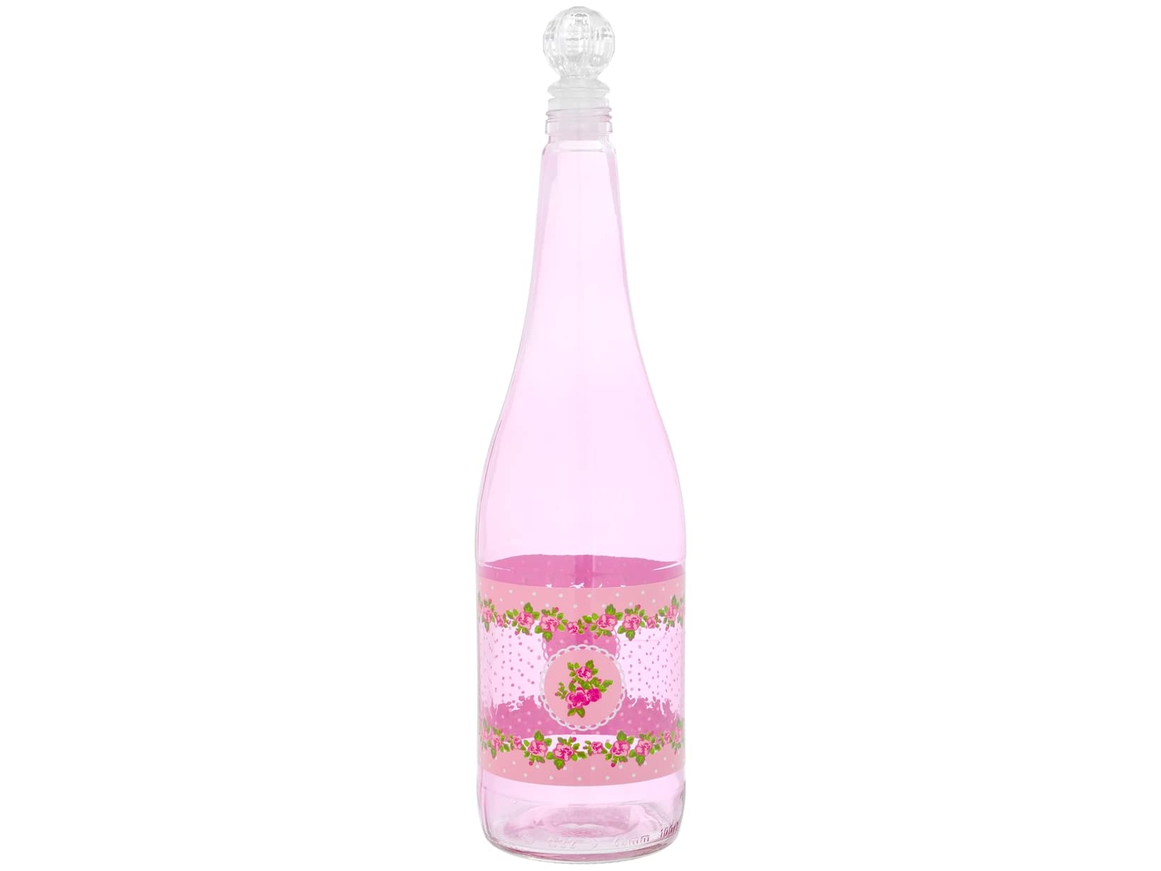 Pink Glass Bottle 1L Home