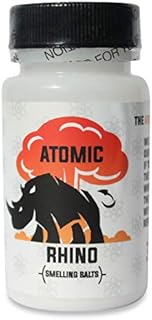 Atomic Rhino Smelling Salts for Athletes 100’s of Uses per Bottle Explosive Workout Sniffing Salts for Massive Energy Boost Just Add Water to Activate Pre Workout