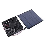 [COMPACT ET PORTABLE] Emportez ce ventilateur à panneau solaire pour chenil partout grâce à son design petit et léger, parfait pour une utilisation en déplacement.