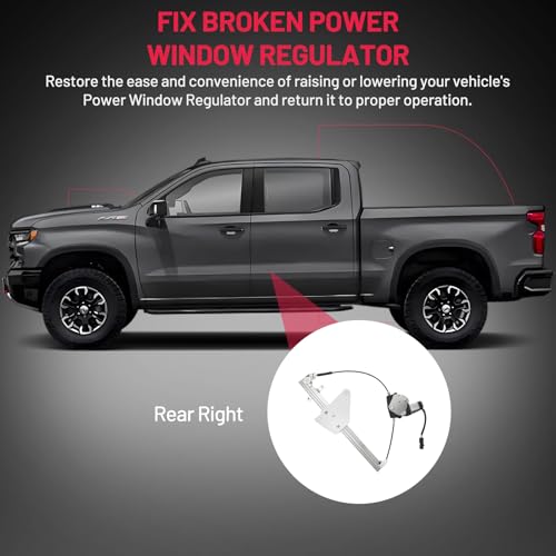 Image of BDFHYK 741-597 Power Window Regulator with Motor Front Right Compatible with Jeep Grand Cherokee 1999-2000