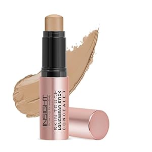 Insight Cosmetics Skin Touch Longwear Concealer|Lightweight, Full Coverage Foundation With Natural And Dewy Finish For Face Makeup|Easy To Apply With Hand Stick Applicator (MN18)