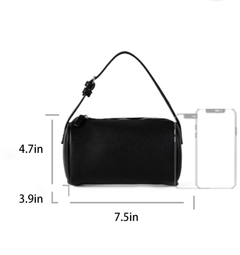 Molodo PU Leather Cylinder Bag for Women Versatile Handheld Crossbody Small Bag with Adjustable Strap Everyday Compact2