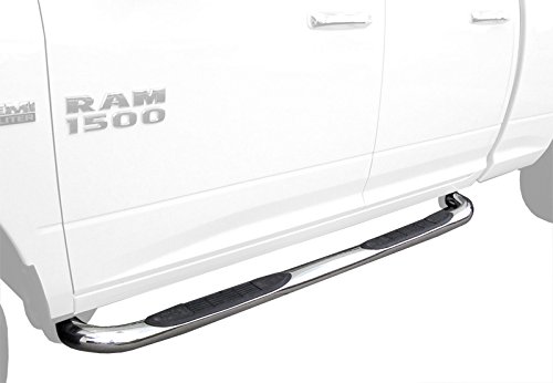 MaxMate Compatible with 2009-2018 Dodge Ram 1500, 2019-2020 1500 Classic Quad Cab Stainless Steel 3" Side Step Rails Nerf Bars Running Boards (2pcs with ing Bracket Kit)