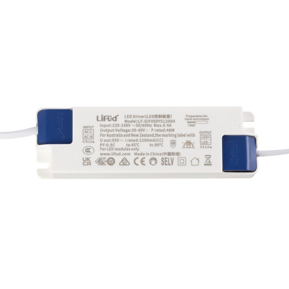 Panel LED 50W 5000Lm 6000ºK 120X30Cm 40.000H Driver Lifud [HO-PBD-30120-LI-CW] | Greenice