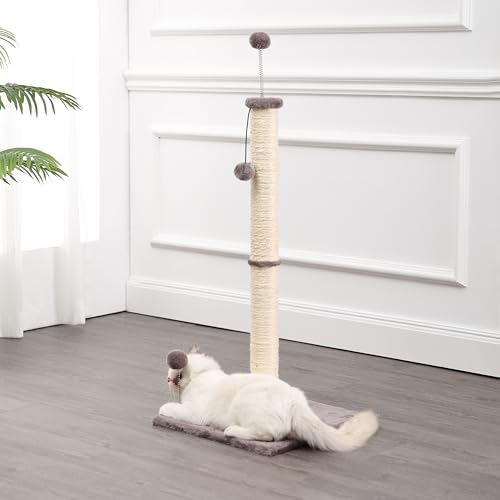 Rascador Pilar para Gato con Juguetes y Sisal 38 pulgadas miniatura 2