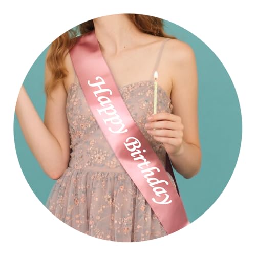 Birthday Sash for Women Men Birthday Gifts for Him Her Birthday Party Decoration Accessories 21st 30th 18th Birthday Sashes