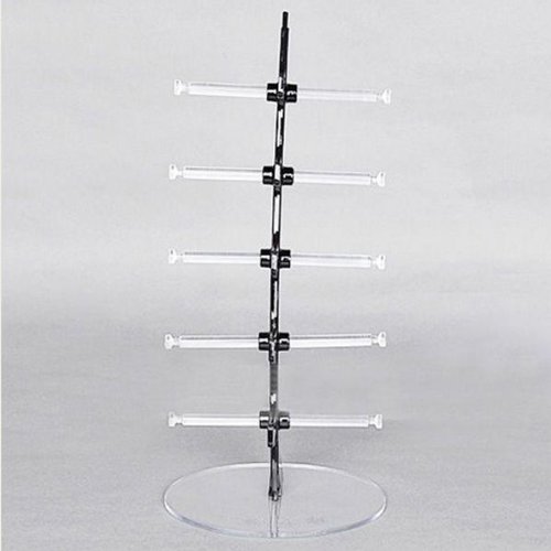 Utility 5 Pair Eyeglasses Sunglasses Sale Display Stand Holder Clear Color