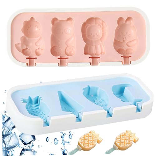 Moldes para paletas de silicona lindos con figuras para niños pequeños 3