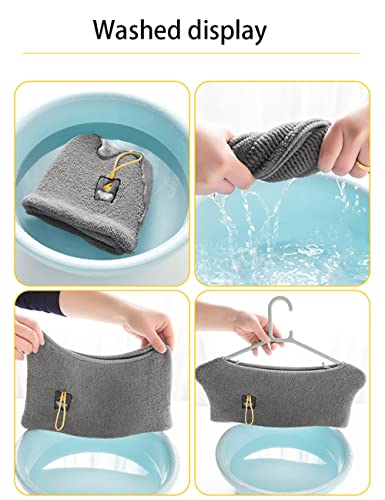 1 Stück Weiche WC-Sitzbezug Toilettensitzbezug,Wärmer Waschbar Dick Stricken WC-Sitzwärmer WC Sitzkissen Wc-Sitz Pad Toilettensitzkissen,Universal WC- Sitzbezüge für alle Jahreszeiten,Gelb – Bild 7