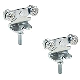 Schwerlast-Rollapparat für Profil: 300 - Tragkraft: 85 kg - b: 136 mm - h: 52+20 mm - h1: 33 mm - d: M12x60 mm