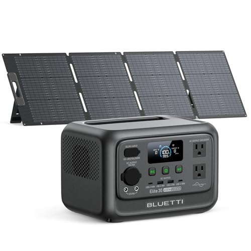 BLUETTI Elite 30 V2 Solar Generator with 200W Solar Panel (Ships Separately), 288Wh Portable Power...
