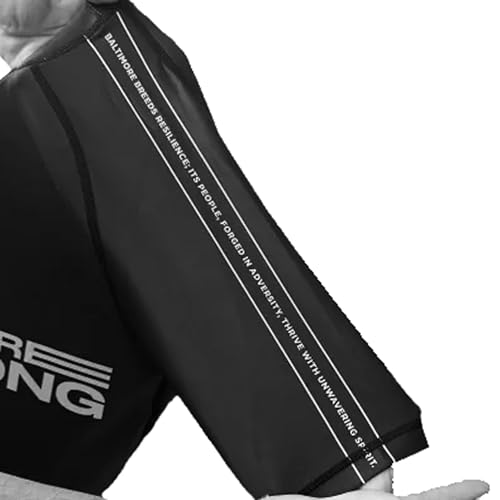 Silverback Rash Guard for Men Baltimore Strong Edition Short Sleeve for BJJ MMA Jiu Jitsu High Performance Athletes3